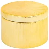 Caja Redonda De Cerámica Dorada
