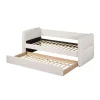 Cama doble con cajón beige KOBI