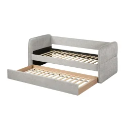 Cama doble con cajón gris KOBI