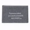 Camino de mesa con frase gris oscuro 50x140cm