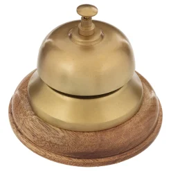 Campana decorativa dorada