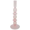 Candelabro Bulles Rosa De Vidrio 25.7cm