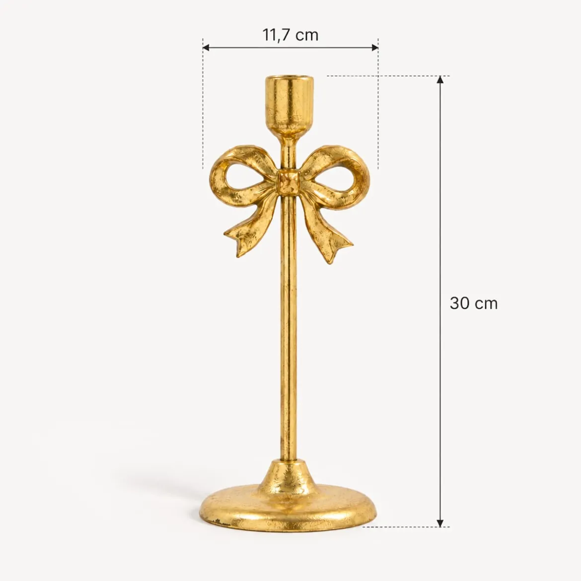 Candelabro con lazo 30cm