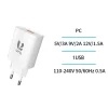 Cargador USB de 18 W Blanco