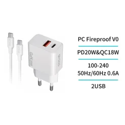 Cargador USB 18 W Blanco