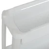 Carrito auxiliar blanco extensible con 4 cestos