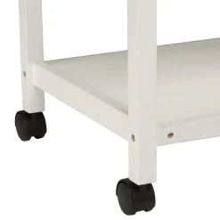 Carrito Auxiliar Blanco Para Cocina Con Division