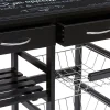 Carrito Auxiliar Cocina negro