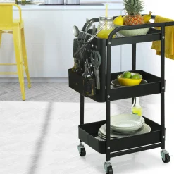 Carrito Cocina negro de metal