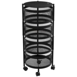 Carrito cocina redondo MAYAJ negro