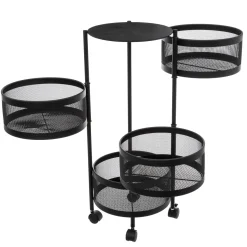 Carrito cocina redondo MAYAJ negro