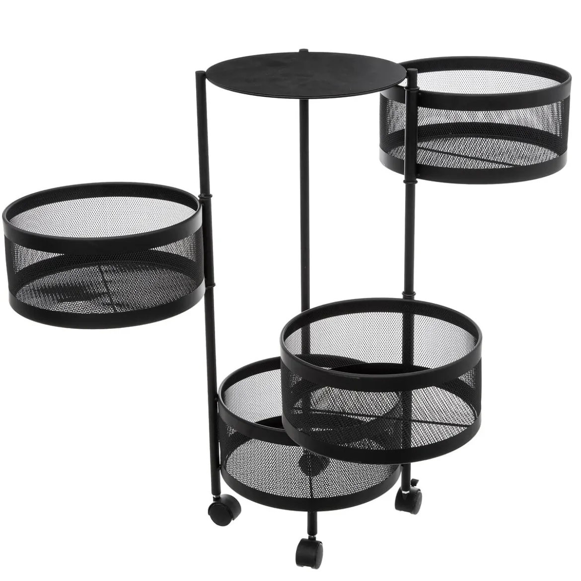 Carrito cocina redondo MAYAJ negro