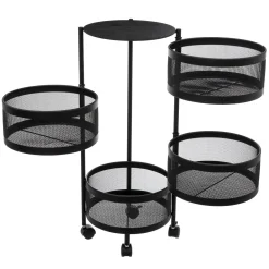 Carrito cocina redondo MAYAJ negro