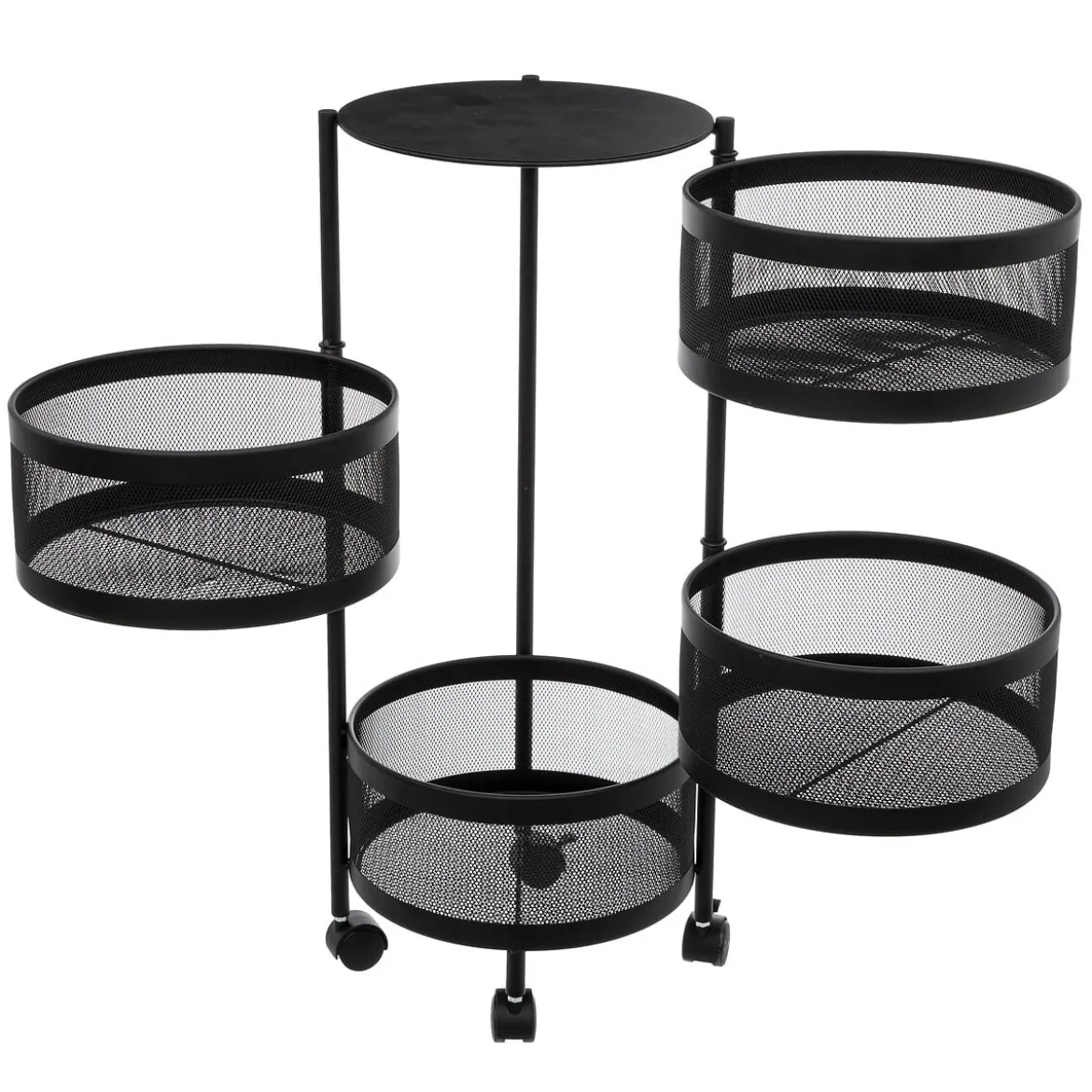 Carrito cocina redondo MAYAJ negro