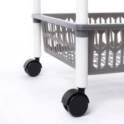 Carrito con 3 cestas gris