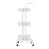 Carrito de cocina blanco con 3 niveles