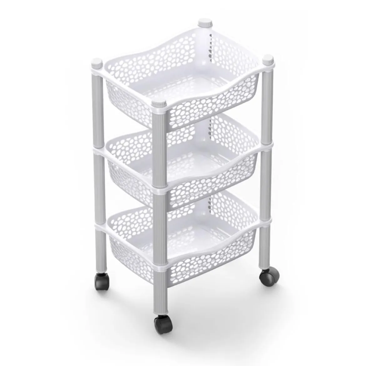 Carrito De Cocina Con 3 Cestas Althea
