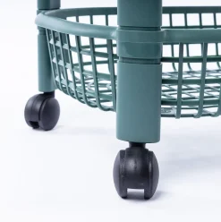 Carrito De Cocina San Marino Verde Con 4 Cestos