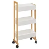 Carrito P/Baño C/3 Baldas 38x20x80Cm