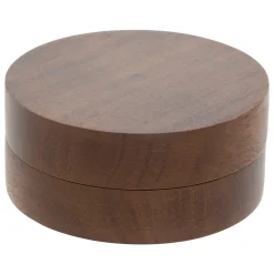 Cenicero marrón de madea acacia