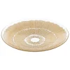 Centro de mesa de vidrio dorado DJINA 40cm
