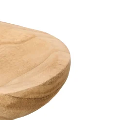 Centro de mesa ovalado de madera quemada 38.5cm
