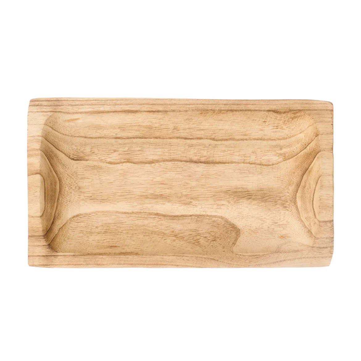 Centro de mesa rectangular de madera quemada