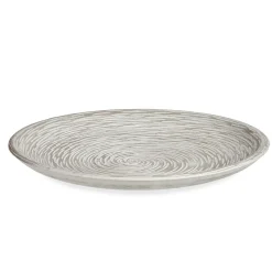 Centro De Mesa Redondo De Madera 29.5Cm