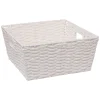 Cesta Blanca De Almacenaje 15x31x31Cm