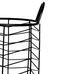 Cesta con asa negro de metal 42,5cm