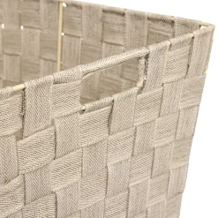 Cesta de almacenaje beige 38cm