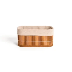 Cesta De Almacenaje De Bambú