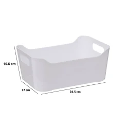 Cesta de almacenaje LISSA blanco 2,2L
