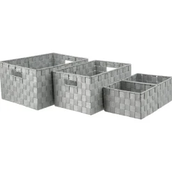 Cesta De Almacenaje Tamaño.1-2/4 Gris