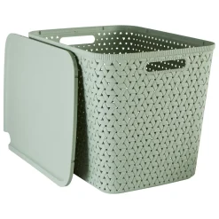 Cesta de almacenaje TRESSY verde 28L