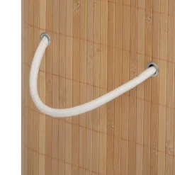Cesta de baño de bambú con tejido doble