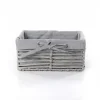 Cesta de baño gris 16x25cm