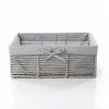 Cesta de baño gris 31x44cm