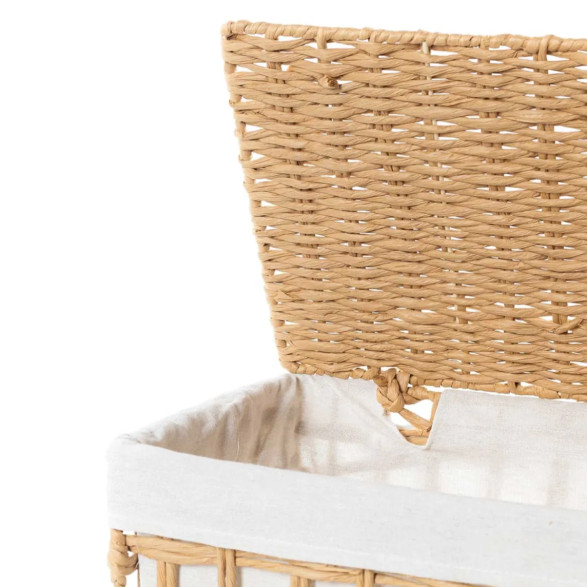 Cesta de baño natural y lino 48cm