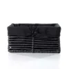 Cesta de baño negra 16.5x25cm