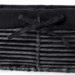 Cesta de baño negra 16.5x25cm