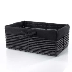 Cesta de baño negra 14x23.5x34cm