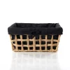 Cesta de baño negra y beige 20x28cm