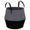 Cesta de fieltro gris y negro SOUL 31cm
