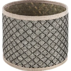 Cesta De Mimbre Decorada 22x17Cm