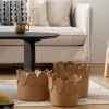 Cesta De Rafia Beige Inu 26cm