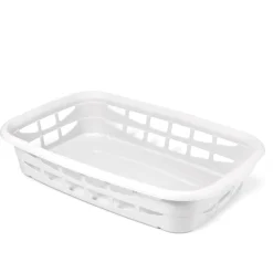Cesta De Ropa Blanca De Plástico 25L