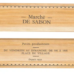 Cesta Lit Beige De Madera 19x30cm