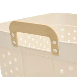 Cesta para ropa sucia CLAY blanca 74L
