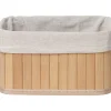 Cesta P/Baño De Bambú Tam.1-2/4 16x22x12
